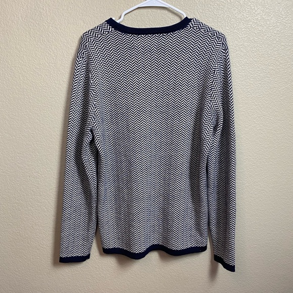Barque 100% Merino Wool Soft Chevron Sweater $150 - Picture 10 of 10